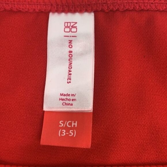 No Boundaries Ribbed Bikini Bottoms-Cherry Red, Nylon/Spandex, Size 3-5 Jrs NWT - Picture 5 of 6